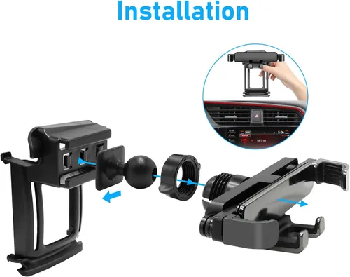 Miniatura 7 de Compatible con soporte para teléfono Honda Civic 2016-2021, ranura de luz de peligro de montaje, para soporte de teléfono Civic Air Vent de 10ª