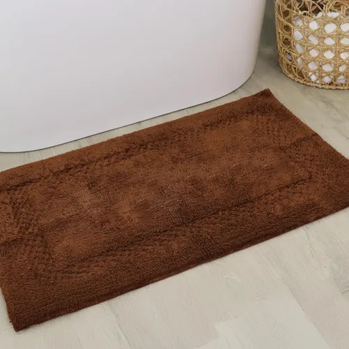 Miniatura 48 de Home Weavers Classy - Juego de alfombras de baño 100 % algodón, decoración de baño, lavable, extrasuave y absorbente, tapete de cocina, juego de Aqua