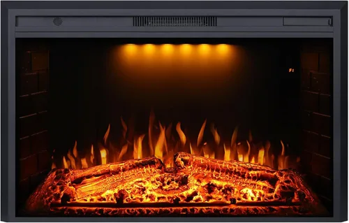 Miniatura 12 de Valuxhome 750 W/1500 W, Hogar eléctrico empotrado en la pared, con sonido a ramas ardiendo