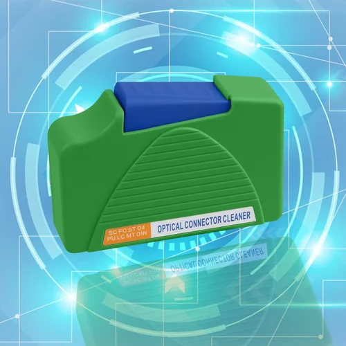 1 caja de limpieza de fibra óptica FTTH caja limpiadora de fibra -para FC, SC, LC y ST caras finales y conectores ópticos -Más de 500 veces hisopo