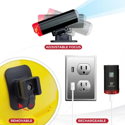 Miniatura 6 de Luz Recargable para Casco Duro - Luz para Casco de Soldadura, Linterna para Casco de Bomberos Casco de Fuego y Capucha de Soldadura con Accesorios