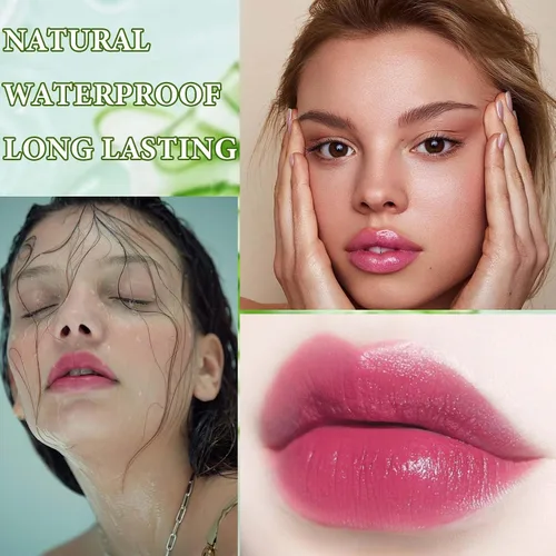 Miniatura 5 de 5 lápices labiales con aloe vera que cambia de color para mujeres, brillo labial hidratante de larga duración, bálsamo tintado, lápiz labial que