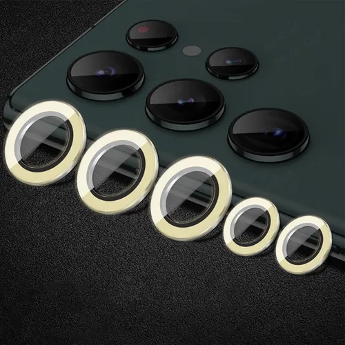Miniatura 71 de Compatible con iPhone 11 Pro/11Pro Max/12 Pro Luminous Camera Lens Protector Ultra Thin Película de vidrio templado Protector de pantalla de cámara