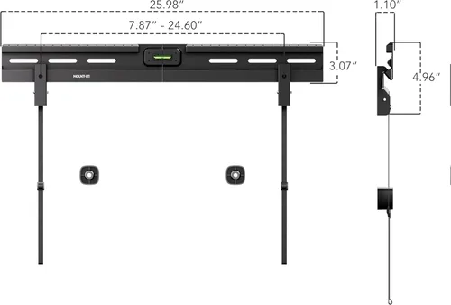 Miniatura 6 de Mount-It! Soporte de pared para TV sin pernos, soporte de TV sin pernos para televisores de pantalla plana de 37 a 85 pulgadas, sin taladro, fácil