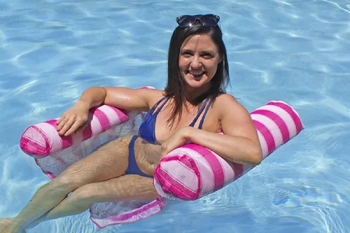 Miniatura 2 de Poolmaster Piscina Agua Hamg Mock Lounge, Rosa, Modelo: 07436