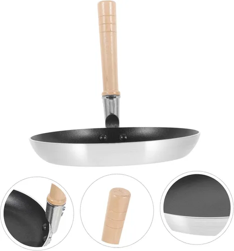 Miniatura 9 de GANAZONO Sartén de huevo japonés, sartén antiadherente para cocina, mini sartén de metal