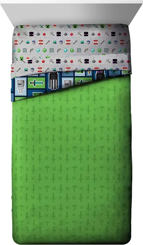 Miniatura 17 de Jay franco Juego de ropa de cama Queen de 5 piezas de Monster Jam Tracks incluye edredón y sábanas con Grave Digger y Megalodon de microfibra suave