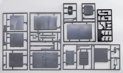 Miniatura 6 de Hasegawa FA03 Serie de accesorios de figura 1/12, escritorio y silla de oficina, modelo de plástico