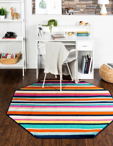 Miniatura 11 de Unique Loom Azalea Collection - Alfombra Glenn (Runner 2' 0" x 6' 0", amarillo/beige)