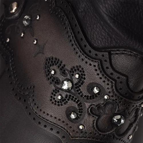 Miniatura 6 de Cuadra Womens Tall Boot in Bovine Leather Black