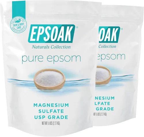 Miniatura 11 de Sales de Epsom para baño, spa, ducha y pies de Epsoak, Blanco