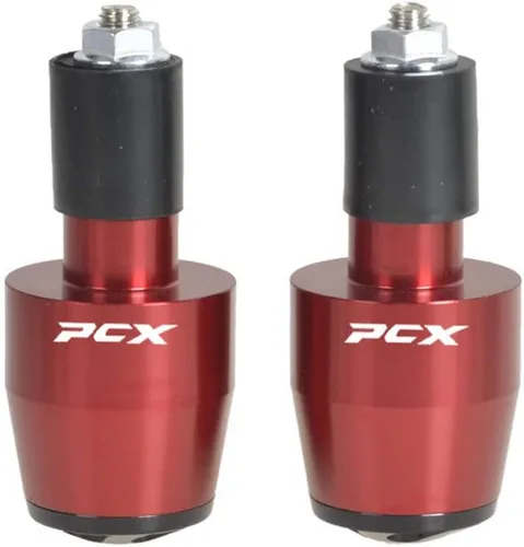 Miniatura 2 de Extremos para manillar de motocicleta, agarres de aluminio para manillar, tapas compatibles con HONDA PCX150 PCX125 (negro)