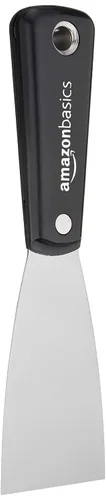 Amazon Basics Rascador de cuchillo de masilla con mango de nailon flexible, con hoja de acero al carbono, 2 pulgadas
