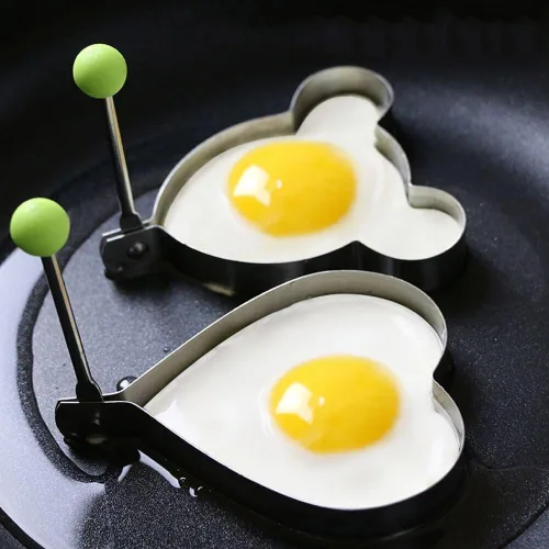 Miniatura 2 de Moldes de huevo moldeador de huevos para hacer panqueques con asa, 6