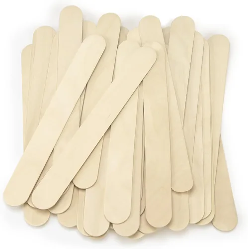 Miniatura 9 de WISYOK Palitos de manualidades jumbo de 8 pulgadas de colores, 60 piezas de madera natural extra grandes, palitos de paleta de madera arcoíris