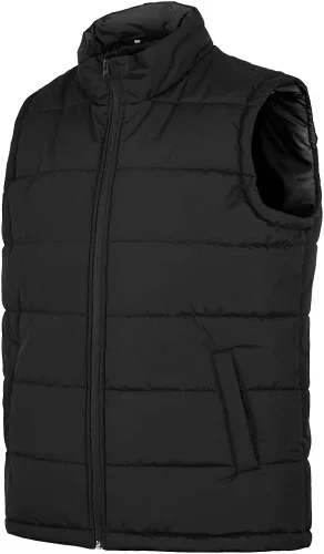 Miniatura 4 de MADHERO Chaleco acolchado con cuello alto acolchado sin mangas para hombre