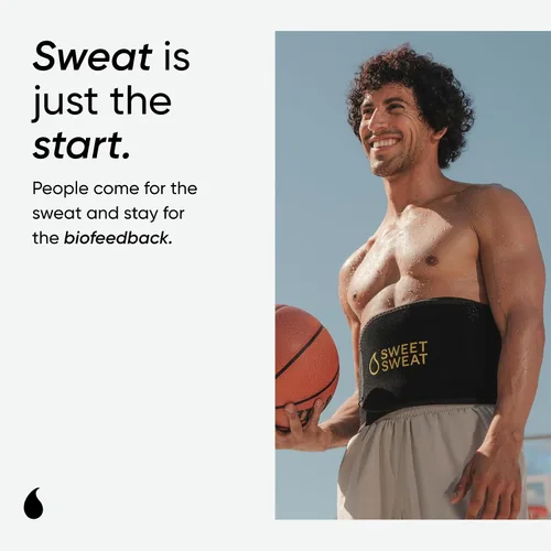 Miniatura 3 de Sports Research® Paquete de entrenamiento – Sweet Sweat Core Series - Faja reductora de cintura (negro/amarillo, mediano) y bandas de cadera grises