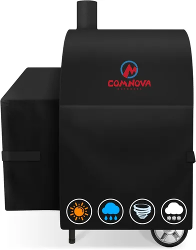 Miniatura 18 de Comnova Cubierta de Parrilla para Char Griller de 3 Quemadores de Combustible Dual – Cubierta de Ahumador 600D para Char Griller, Cubierta