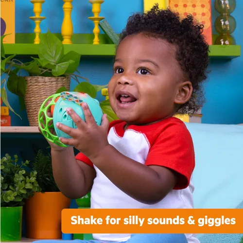 Miniatura 3 de Bright Starts Giggle & Rattle Gift Set - Juguetes musicales y sensoriales para bebés, paquete de 2, elefante y mono, unisex, recién nacido + Set
