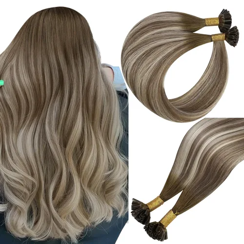 Miniatura 69 de Easyouth Extensión de cola de caballo de cabello humano marrón ombré, extensión de colas de caballo, extensiones de cola de caballo de color marrón