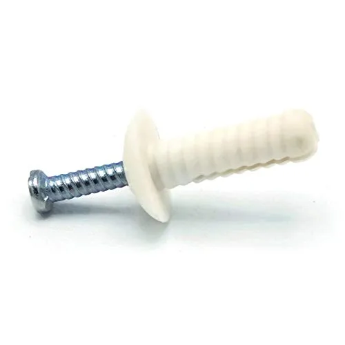Miniatura 3 de Clavo de pasador de impulsión de martillo de nailon en anclajes de hormigón de albañilería Clavo de zinc 1/4 "x 1" Cantidad 100