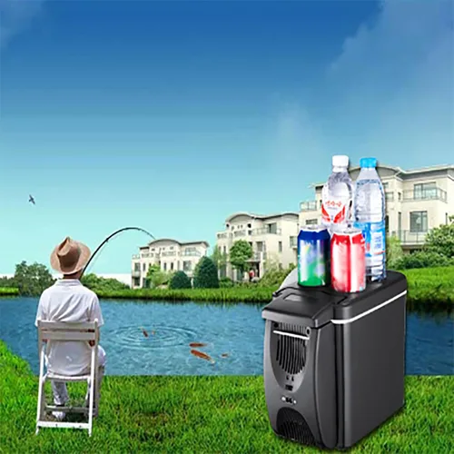 Miniatura 6 de ERICAT Mini refrigerador del coche, refrigerador portátil 6L, 15-20C, 6 botellas, bajo ruido, para dormitorio, oficina, coche