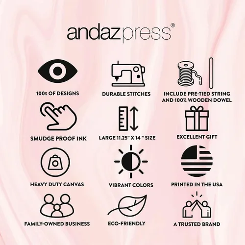 Miniatura 6 de Andaz Press Cartel de lona colgante de pared, tapiz de lona Adventure More para colgar en la pared para bebé, bebé, niño, lienzo para niños