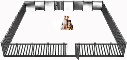 Miniatura 7 de Valla para perros para exteriores e interiores, 40 pulgadas de altura, 16 paneles de corral para perros grandes, medianos y pequeños, corral