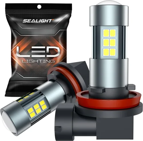 Miniatura 15 de SEALIGHT Bombillas D2S, 45000 lúmenes, 6500 K, luz blanca de repuesto 85122 66240 66040 66240CBI D2R, ventilador de refrigeración Plug and Play