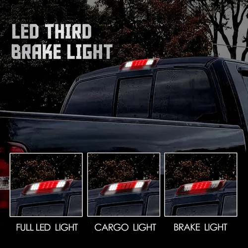 Miniatura 9 de 3ª luz de freno de montaje alto compatible con Ford F150 2004 2005 2006 2007 2008, Ford Explorer Sport Trac 07-10, Lincoln Mark LT 06-08 Lincoln Rojo