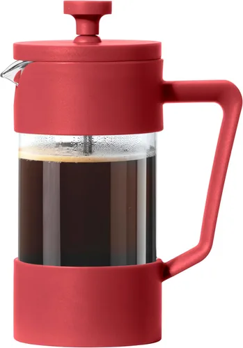 Miniatura 8 de Oggi Cafetera de prensa francesa (12 onzas) - Vidrio de borosilicato, prensa de café, prensa francesa de una taza, capacidad de 3 tazas, color negro