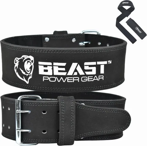Miniatura 10 de Beast Power Gear Cinturones de Levantamiento de Pesas - Correa Gratuita de 4" de Ancho y 10mm de Grosor para Levantamiento de Pesas, Cultura Física