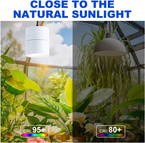 Miniatura 4 de Luz colgante de crecimiento de plantas de interior, luz colgante de plantas de espectro completo, ángulo ajustable, adecuada para iluminación