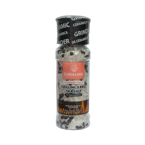 Miniatura 11 de Coralina Cristales de sal marina del Caribe con molinillo - Grueso y crujiente - Evaporado solar - Mejora el ensalado, carnes, mariscos y cócteles