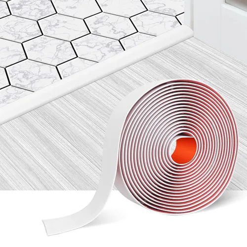 Miniatura 8 de Tira de transición de suelo autoadhesiva, tiras laminadas de vinilo de 3 pulgadas de ancho, divisores planos de transición (3.0 in, 3.3 pies, gris)