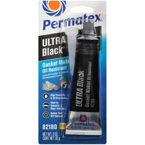 Miniatura 11 de Permatex 22072 Ultra Black Máxima Resistencia al Aceite RTV, fabricante de juntas de silicona, Sensor Seguro y No Corrosivo, para aplicaciones