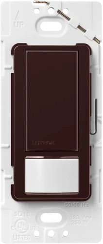 Miniatura 20 de Lutron Maestro Interruptor de luz con sensor de movimiento para interiores para baño, garaje, lavandería, cualquier bombilla, sensor de ocupación