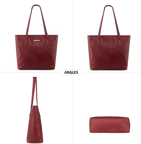 Miniatura 5 de Montana West - Bolsas de mano de cuero vegano, carteras y bolsos de mano para mujer con asa superior para damas, bolsos de hombro