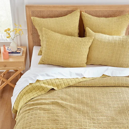 Miniatura 120 de Levtex Home Mills Waffle - Juego de colcha King (122 x 106 pulgadas) con 2 fundas de almohada (36 x 20 pulgadas) - Rubor - Juego de colcha de Blush