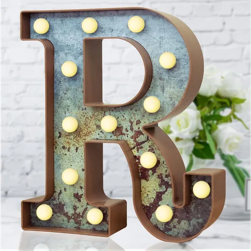 Miniatura 9 de Elnsivo - Letras con luces LED, efecto a hierro