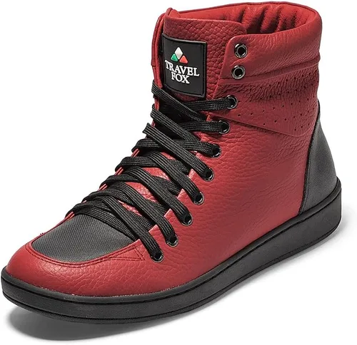 Miniatura 6 de TRAVEL FOX Unisex Clásico 900 Nappa Cuero Puntera Redonda con Cordones Altas Tops