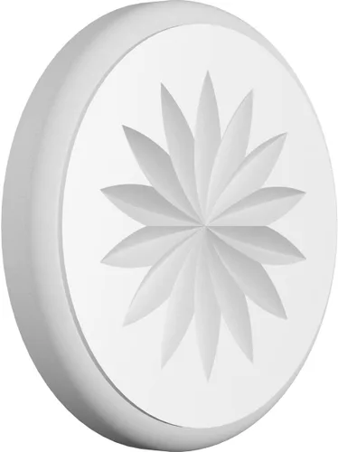 Miniatura 8 de Ekena Millwork ROSP050X050X100GRY11 Roseta estándar con borde redondeado, 5 pulgadas de ancho x 5 pulgadas de alto x 1 pulgadas de alto, PVC