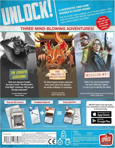 Miniatura 3 de Juego de cartas Epic Adventures: aventura cooperativa inspirada en la sala de escape, divertido juego familiar para niños y adultos, a partir de 10
