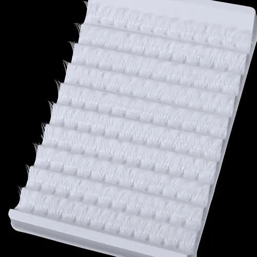 Miniatura 7 de 140 extensiones de pestañas postizas de aspecto natural, rizo D, pestañas de ojo de gato, individuales, extensiones de pestañas para colocar en casa