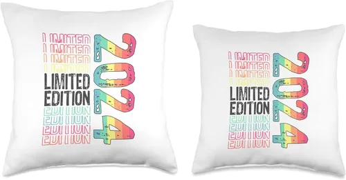 Miniatura 3 de Limited Edition Vintage 2024 Retro Birthday Throw Pillow