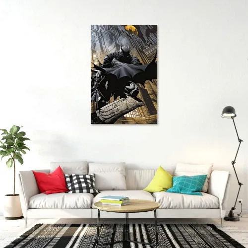 Miniatura 3 de Batman - Póster impreso de DC Comics (El caballero oscuro agachándose en gárgola) (tamaño 24 x 36 pulgadas)