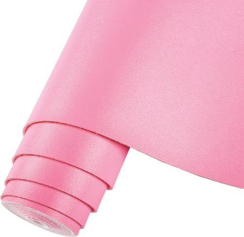 Miniatura 21 de HGUAN Piel Sintética Lisa de Color Sólido Rojo 12"X53" (30cmX135cm), Rollo de Piel Sintética Muy Adecuado para Hacer Manualidades, Aretes de Cuero