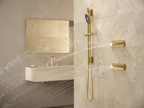 Miniatura 6 de KOHLER 26300-G-CP Statement - Aerosol de pared de ducha semiempotrado Vichy de una sola función, 1.75 GPM, cromo pulido