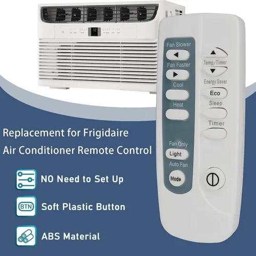 Miniatura 3 de Mando a distancia de repuesto compatible con la mayoría de modelos de aire acondicionado de ventana Frigidaire