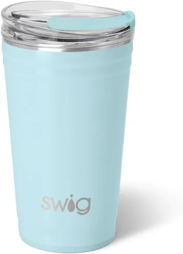 Miniatura 6 de Swig Life - Vaso aislante de 22 onzas, vaso de viaje para café con tapa, taza de viaje para café apta para portavasos, acero inoxidable (Aqua)